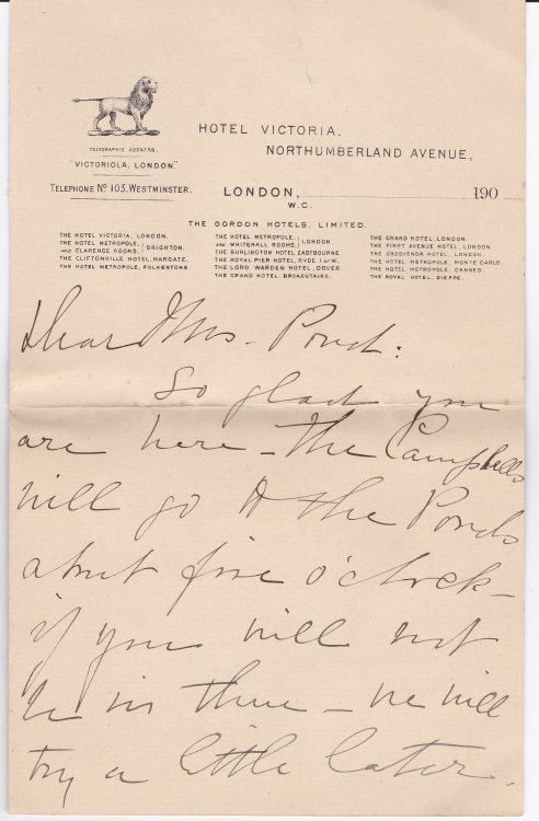 Image for AUTOGRAPH LETTER SIGNED BY HENRIETTA CROSMAN. AUTOGRAPH LETTER SIGNED BY HENRIETTA CROSMAN.