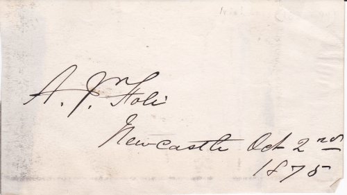 Image for AUTOGRAPH. Irish Operatic Bass A.J. Foli's signature at the close of a letter. AUTOGRAPH. Irish Operatic Bass A.J. Foli's signature at the close of a letter.