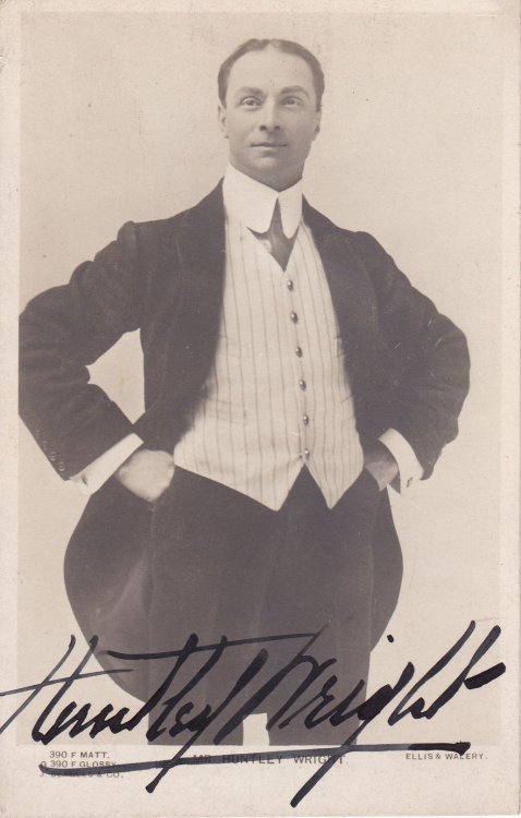 Image for REAL PHOTO POSTCARD SIGNED by English stage actor, comedian, singer and dancer HUNTLEY WRIGHT. REAL PHOTO POSTCARD SIGNED by English stage actor, comedian, singer and dancer HUNTLEY WRIGHT.