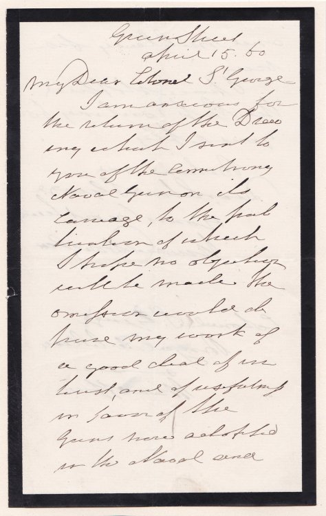 Image for AUTOGRAPH LETTER SIGNED BY SIR HOWARD DOUGLAS REQUESTING A DRAWING FOR HIS AUTOGRAPH LETTER SIGNED BY SIR HOWARD DOUGLAS REQUESTING A DRAWING FOR HIS
