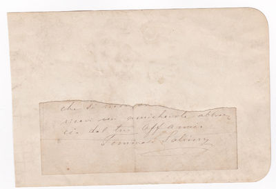 Image for CLOSE OF A LETTER SIGNED by the Italian actor TOMMASO SALVINI. CLOSE OF A LETTER SIGNED by the Italian actor TOMMASO SALVINI.