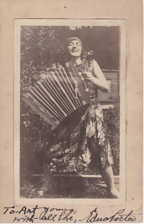 Image for ORIGINAL PHOTOGRAPH INSCRIBED TO CARTOONIST ART YOUNG & SIGNED BY HELEN KELLER'S CLOSE FRIEND, THE POET, ACTIVIST & ACTRESS EDNA PORTER. ORIGINAL PHOTOGRAPH INSCRIBED TO CARTOONIST ART YOUNG & SIGNED BY HELEN KELLER'S CLOSE FRIEND, THE POET, ACTIVIST & ACTRESS EDNA PORTER.