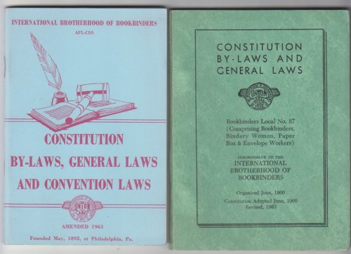 Image for Book of Laws (cover title: Constitution By-laws And General Laws and Convention Laws) (2 Pamphlets) Book of Laws (cover title: Constitution By-laws And General Laws and Convention Laws) (2 Pamphlets)