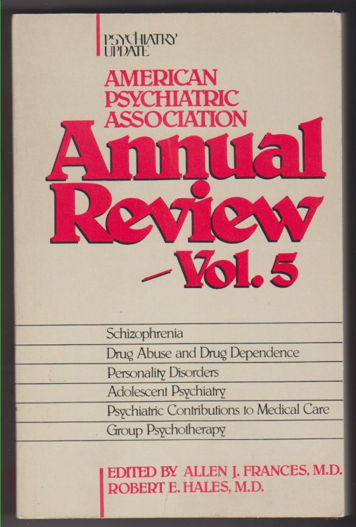 Image for Psychiatric Update: American Psychiatric Assn Annual Review Vol 5 Psychiatric Update: American Psychiatric Assn Annual Review Vol 5