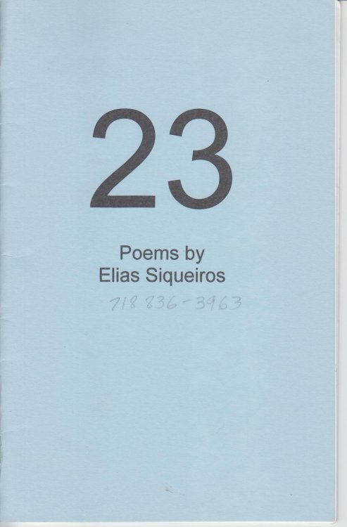 Image for 23 Poems by Elias Siqueiros 23 Poems by Elias Siqueiros