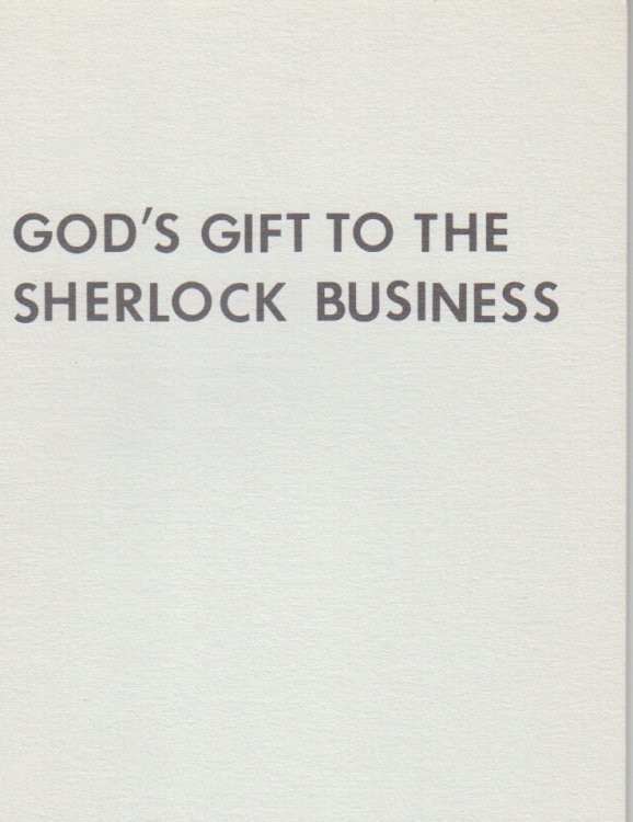 God's Gift To The Sherlock Business. Two Adventures Of Dan Turner, Hollywood Detective