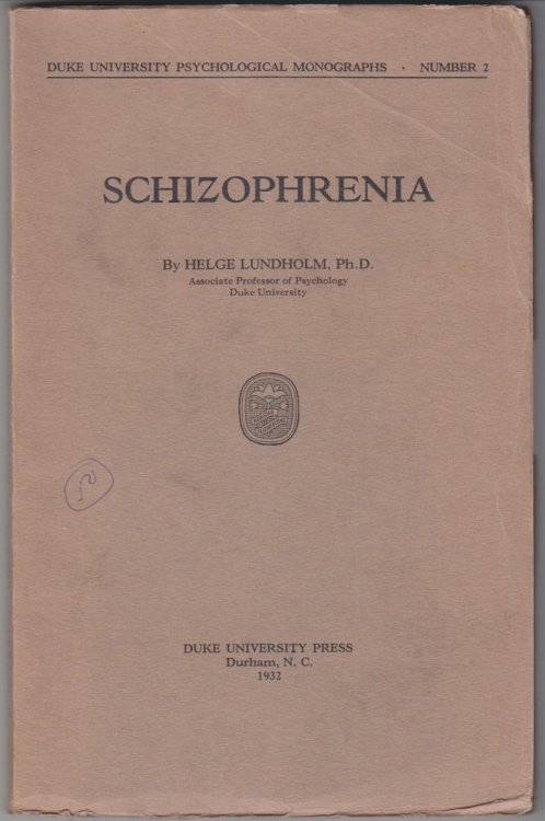 Image for Schizophrenia Schizophrenia