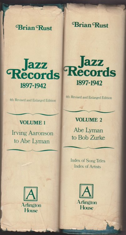 Image for Jazz Records 1897-1942 2 vols Jazz Records 1897-1942 2 vols