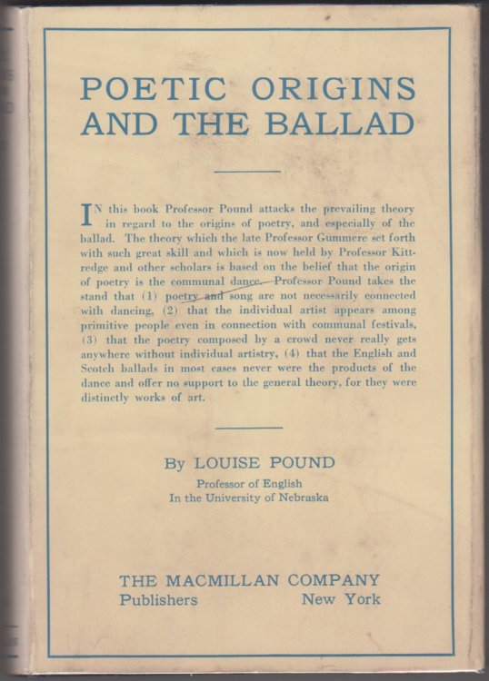 Poetic Origins And The Ballad