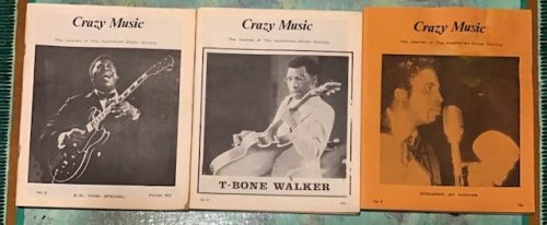 Crazy Music The Journal of the Australian Blues Society 3 issues
