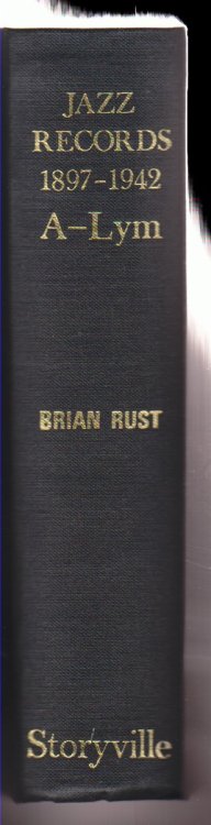 Image for Jazz Records 1897-1942 volume 1 only Jazz Records 1897-1942 volume 1 only