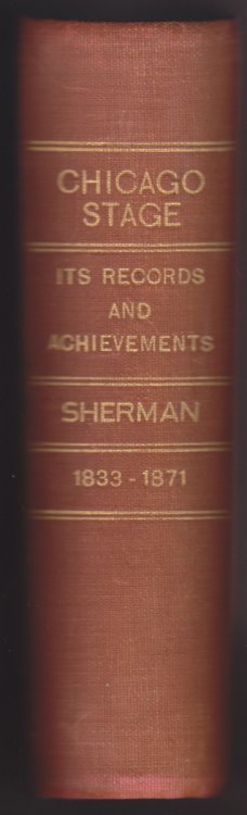 Image for Chicago Stage It's Records and Achievements Volume One Chicago Stage It's Records and Achievements Volume One