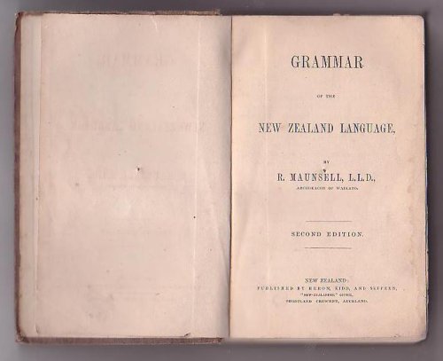 Grammar of the New Zealand Language