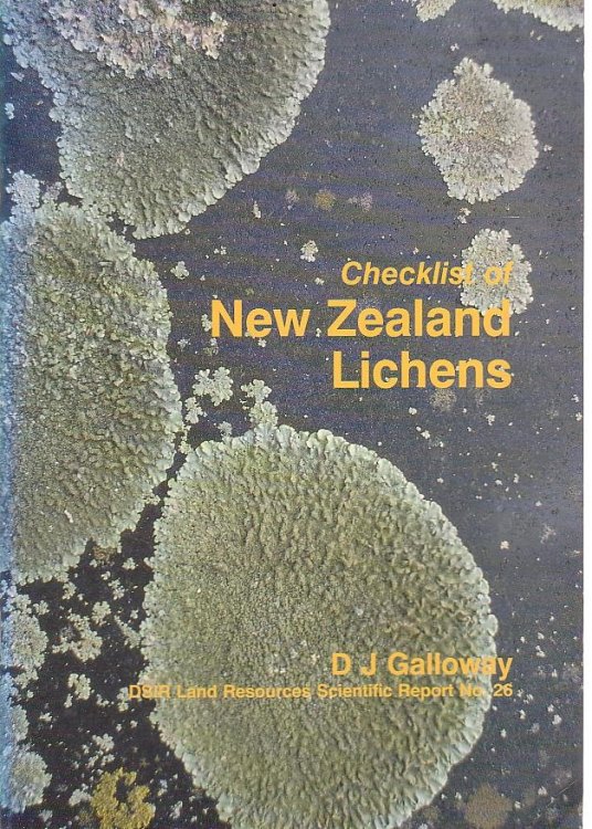 Image for Checklist of New Zealand Lichens Checklist of New Zealand Lichens