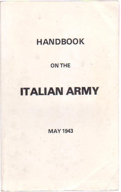 Image for Handbook on the Italian Army Handbook on the Italian Army