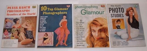 [group of 4 glamour / nude photography publications]