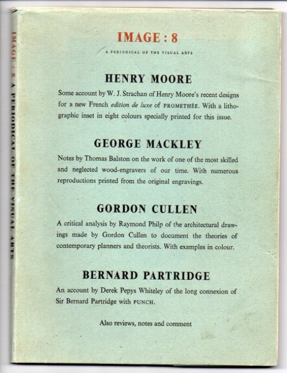 Image. Number Eight. Summer 1952.; A Periodical of the Visual Arts