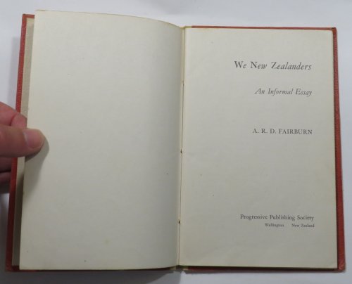 We New Zealanders - An Informal Essay