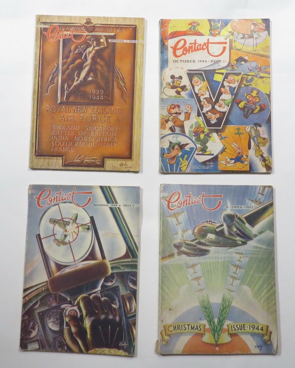 Contact : National Magazine of the R.N.Z.A.F. [4 issues: September 1944, October 1944; November 1944; December 1944]