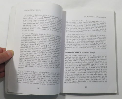 Journal of Bhutan Studies : Volume 5 : Winter 2001