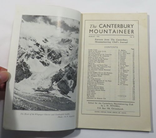The Canterbury Mountaineer : Extracts from The Canterbury Mountaineering Club's Journal 1938-1939. August, 1939. No. 8
