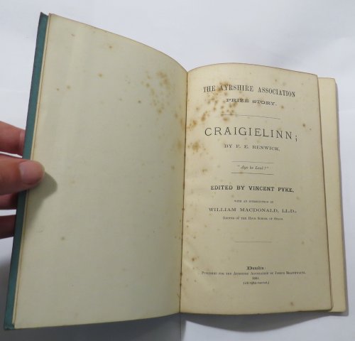 Craigielinn; by F. E. Renwick; : The Ayrshire Association Prize Story