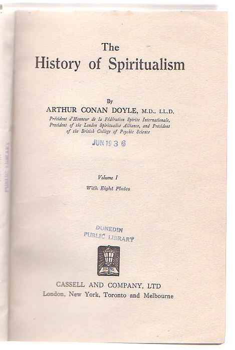 Image for The History of Spiritualism. Volume I. The History of Spiritualism. Volume I.