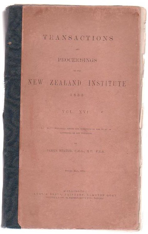 Image for Transactions And Proceedings Of The New Zealand Institute, 1883. Vol XVI. Transactions And Proceedings Of The New Zealand Institute, 1883. Vol XVI.