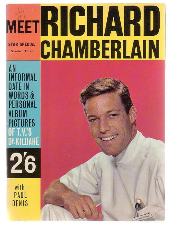 Meet Richard Chamberlain Tv's Dr. Kildare An informal date in words and personal album pictures