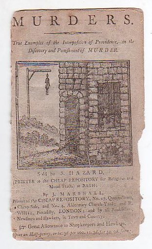 Murders. True Examples of the Interposition of Providence, in the Discover and Punishment of MURDER