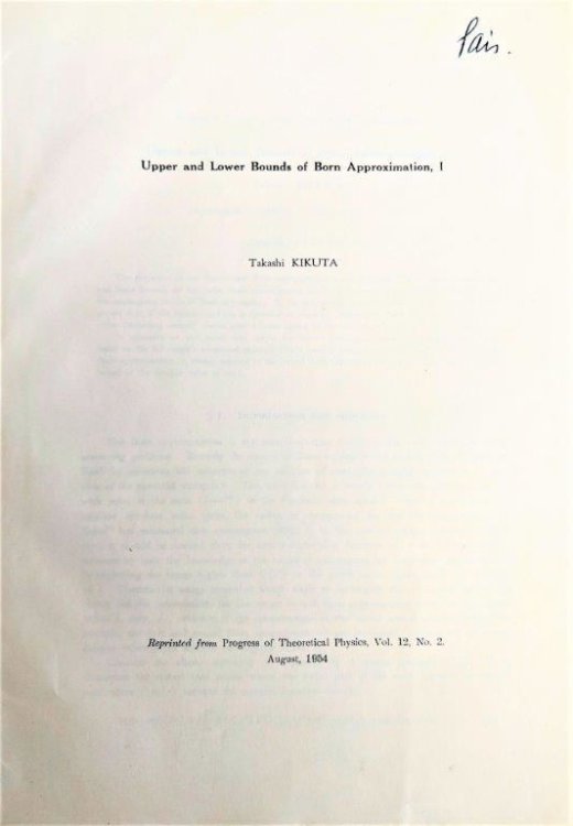 [5 offprints, including:] Convergence of Iterative Methods.