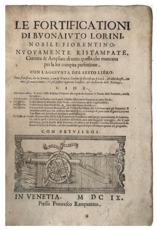 Image for Le Fortificationi, . . . con l'aggiunta del sesto libro. Doue si mostra con la Scienza, e con la Pratica, l'ordine di Fortificare le Citta, . . . Le Fortificationi, . . . con l'aggiunta del sesto libro. Doue si mostra con la Scienza, e con la Pratica, l'ordine di Fortificare le Citta, . . .