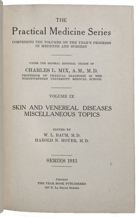 Image for Skin and Venereal Diseases Miscellaneous Topics. Skin and Venereal Diseases Miscellaneous Topics.