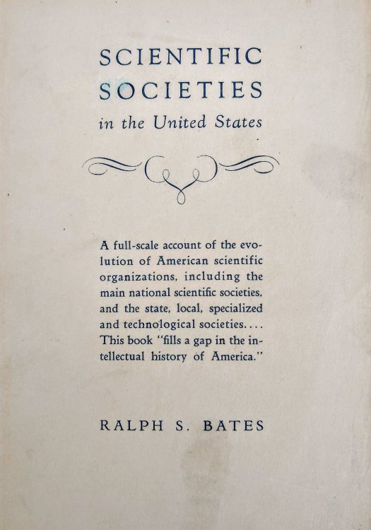 Image for Scientific Societies in the United States. Scientific Societies in the United States.
