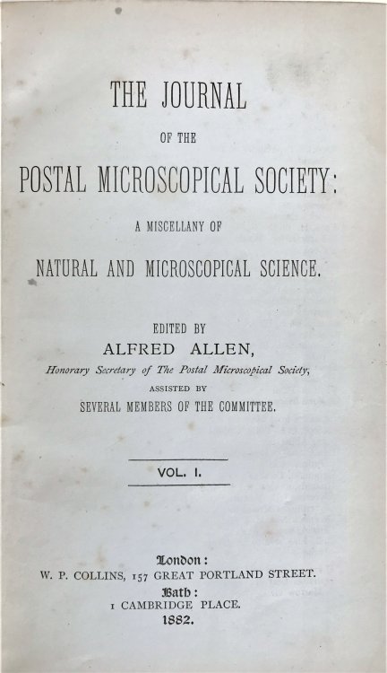 Image for The Journal of the Postal Microscopical Society: a miscellany of natural and microscopical science. The Journal of the Postal Microscopical Society: a miscellany of natural and microscopical science.