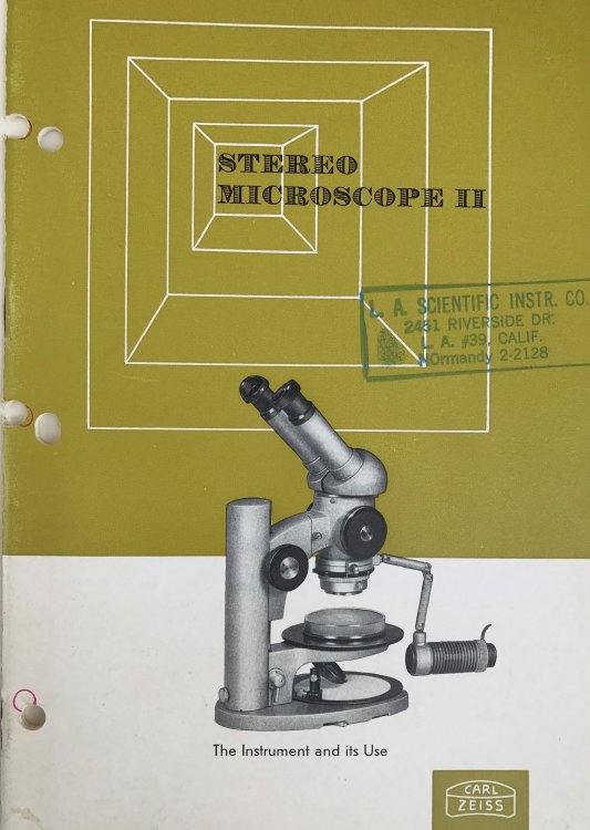 Image for Stereo Microscope II; the instrument and its use. Stereo Microscope II; the instrument and its use.