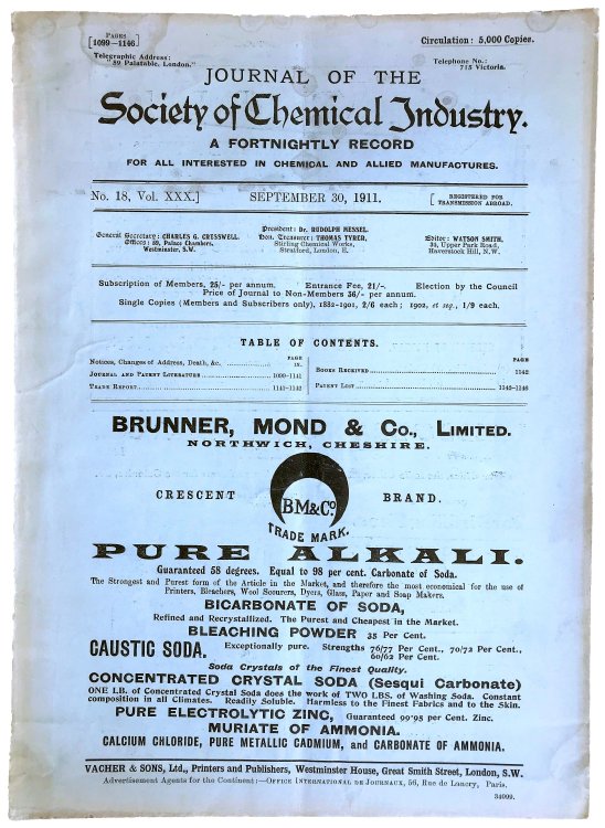 Image for Journal and Patent Literature I. General Plant; machinery; IIa. Fuel; gas; mineral oils and waxes. IIb: Destructive Distillation; Heating; Lighting. III. Tar and Tar Products. IV. Colouring Matters and Dyes. V. Fibres; Textiles; Cellulose; Paper . . . Journal and Patent Literature I. General Plant; machinery; IIa. Fuel; gas; mineral oils and waxes. IIb: Destructive Distillation; Heating; Lighting. III. Tar and Tar Products. IV. Colouring Matters and Dyes. V. Fibres; Textiles; Cellulose; Paper . . .