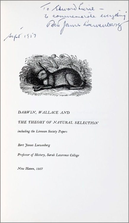 Image for Darwin, Wallace and the Theory of Natural Selection including the Linnean Society Papers. Darwin, Wallace and the Theory of Natural Selection including the Linnean Society Papers.