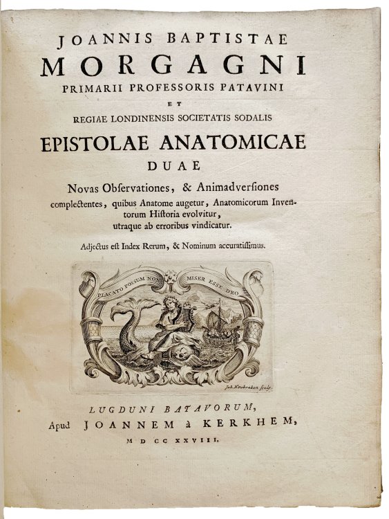 Epistolae anatomicae duae Novas Observationes, & Animadversiones complectentes, quibus Anatome augetur, Anatomicorum Inventorum Historia evolvitur, utraque ab erroribus vindicatur. Adjectus est Index Rerum, & Nominum accuratissimus.