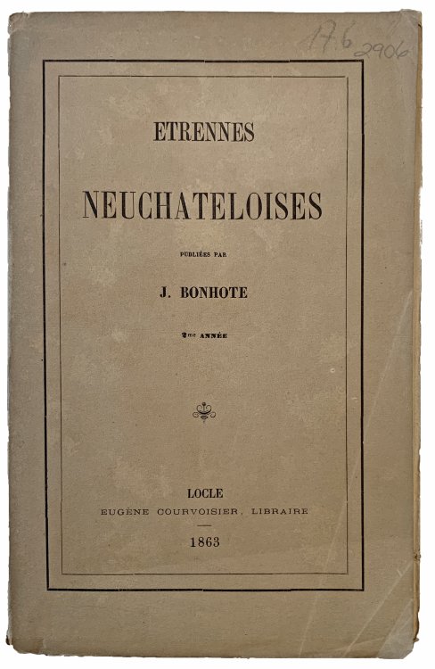 Image for Etrennes Neuchateloises. Etrennes Neuchateloises.
