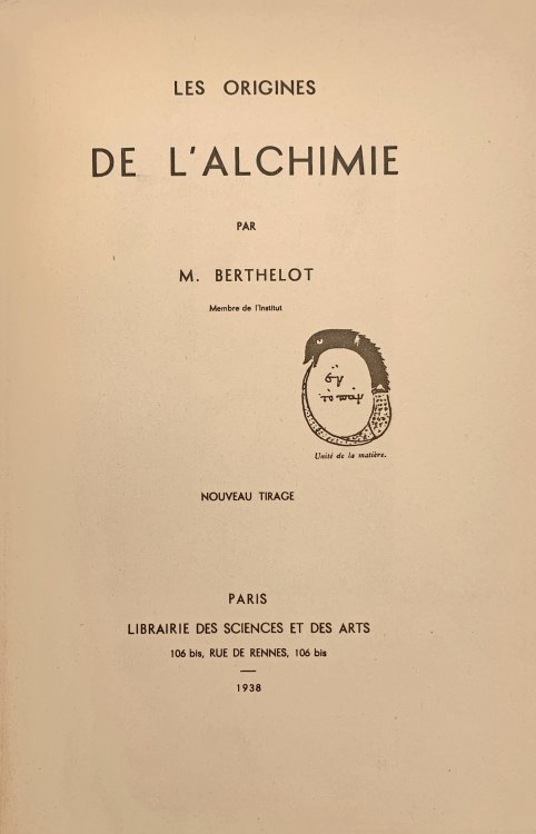 Image for Les Origines de l'Alchimie. Nouveau tirage. Les Origines de l'Alchimie. Nouveau tirage.