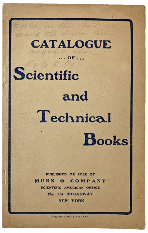Image for Catalogue of Scientific and Technical Books. Catalogue of Scientific and Technical Books.