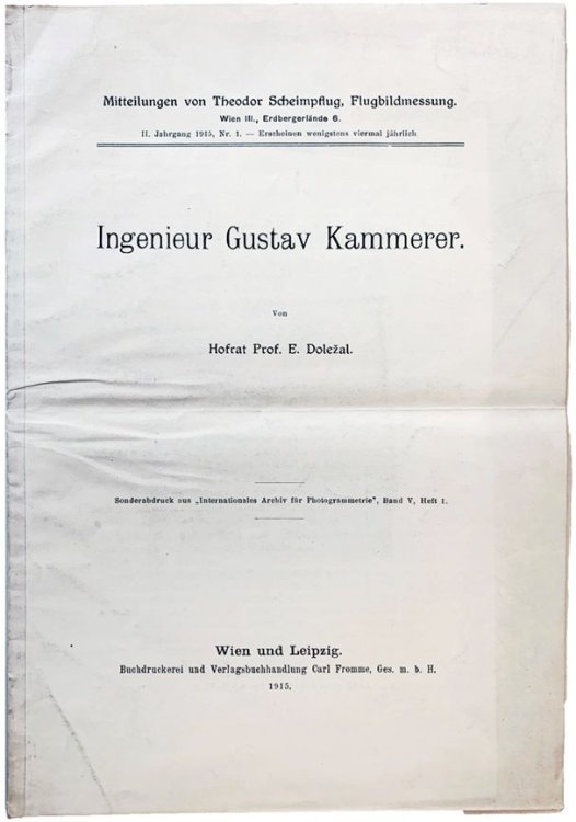 Image for Ingenieur Gustav Kammerer. Ingenieur Gustav Kammerer.