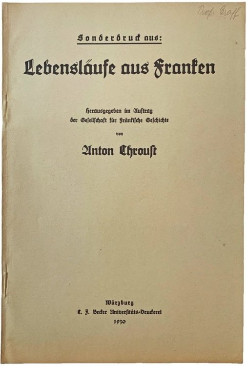 Image for Lebenslaufe aus Franken. Lebenslaufe aus Franken.
