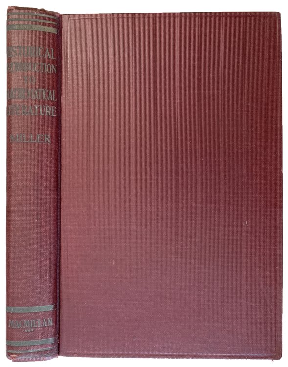 Image for Historical Introduction to Mathematical Literature. Historical Introduction to Mathematical Literature.