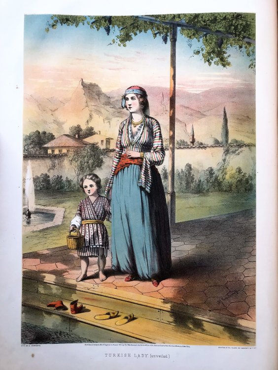 The Oriental Album: Twenty illustrations in oil colors of the people and scenery of Turkey, with an explanatory and descriptive text.