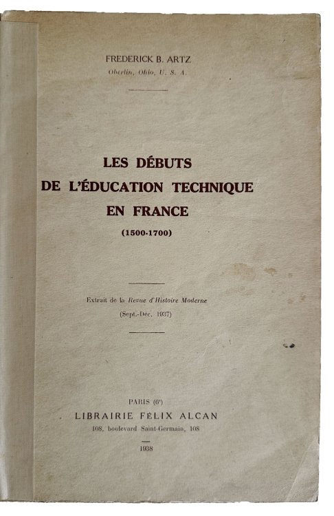 Image for Les debuts de l'education technique en France (1500-1700). Les debuts de l'education technique en France (1500-1700).