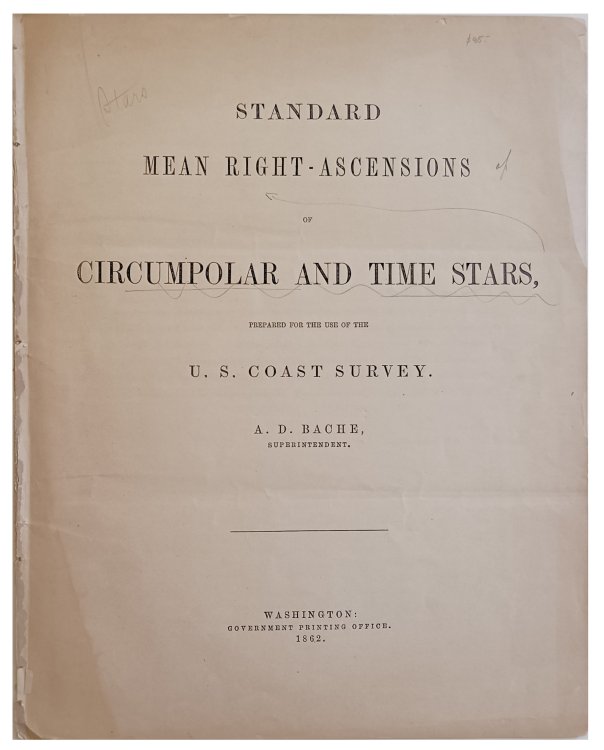 Image for Standard mean right-ascensions of circumpolar and time stars, prepared for the use of the U.S. Coast Survey. Standard mean right-ascensions of circumpolar and time stars, prepared for the use of the U.S. Coast Survey.