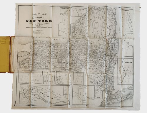 Image for Map of the state of New York 1865. Showing the population of towns & wards. Map of the state of New York 1865. Showing the population of towns & wards.