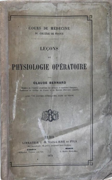 Image for Lecons de Physiologie Operatoire. Avec 116 figures intercalees dans le texte. Lecons de Physiologie Operatoire. Avec 116 figures intercalees dans le texte.